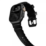 Nomad Apple Watch 44/45/46mm/Ultra 49mm ranneke Rocky Point musta Carbon Black