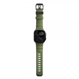 Nomad Apple Watch 44/45/46mm/Ultra 49mm ranneke Rocky Point, musta/vihreä