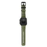 Nomad Apple Watch 44/45/46mm/Ultra 49mm ranneke Rocky Point, musta/vihreä