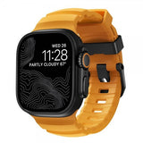 Nomad Apple Watch 44/45/46mm/Ultra 49mm ranneke Rocky Point, musta, aurinko