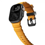 Nomad Apple Watch 44/45/46mm/Ultra 49mm ranneke Rocky Point, musta, aurinko