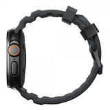 Nomad Apple Watch 44/45/46mm/Ultra 49mm ranneke Rocky Point, musta Storm
