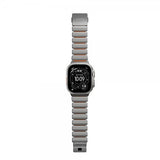Nomad Apple Watch 44/45/46mm/Ultra 49mm ranneke Stratos Band Natural Ultra Orange