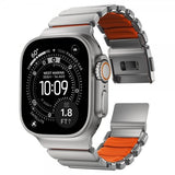 Nomad Apple Watch 44/45/46mm/Ultra 49mm ranneke Stratos Band Natural Ultra Orange