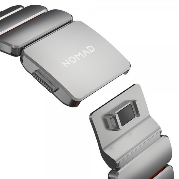 Nomad Apple Watch 44/45/46mm/Ultra 49mm ranneke Stratos Band Natural Ultra Orange