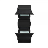 Nomad Apple Watch 44/45/46mm/Ultra 49mm ranneke Stratos Band Musta Icy Blue Glow