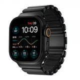 Nomad Apple Watch 44/45/46mm/Ultra 49mm ranneke Stratos Band Musta Ultra Oranssi
