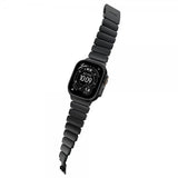 Nomad Apple Watch 44/45/46mm/Ultra 49mm ranneke Stratos Band Musta Ultra Oranssi