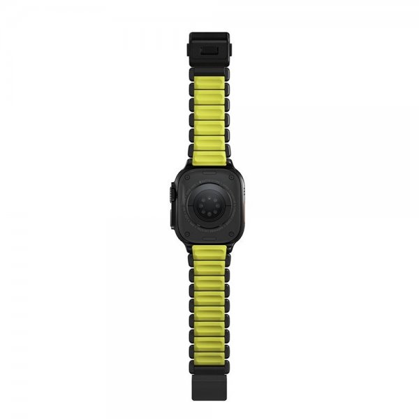 Nomad Apple Watch 44/45/46mm/Ultra 49mm ranneke Stratos Band Musta Volt
