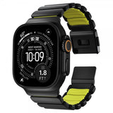 Nomad Apple Watch 44/45/46mm/Ultra 49mm ranneke Stratos Band Musta Volt