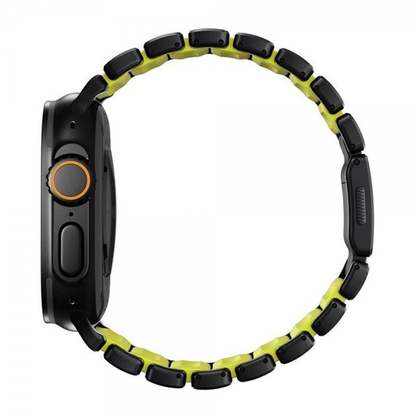 Nomad Apple Watch 44/45/46mm/Ultra 49mm ranneke Stratos Band Musta Volt