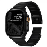Nomad Apple Watch 44/45/46mm/Ultra 49mm ranneke Titanium Band musta