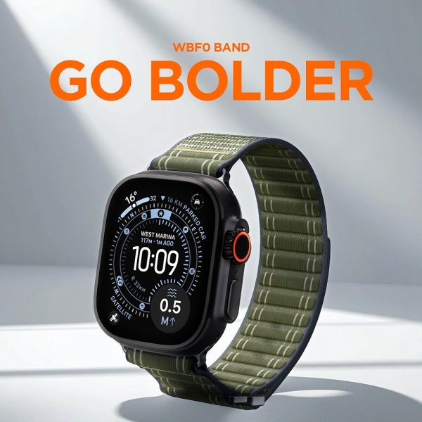 Spigen Apple Watch 44/45/46mm/Ultra 49mm ranneke WBF0 vihreä