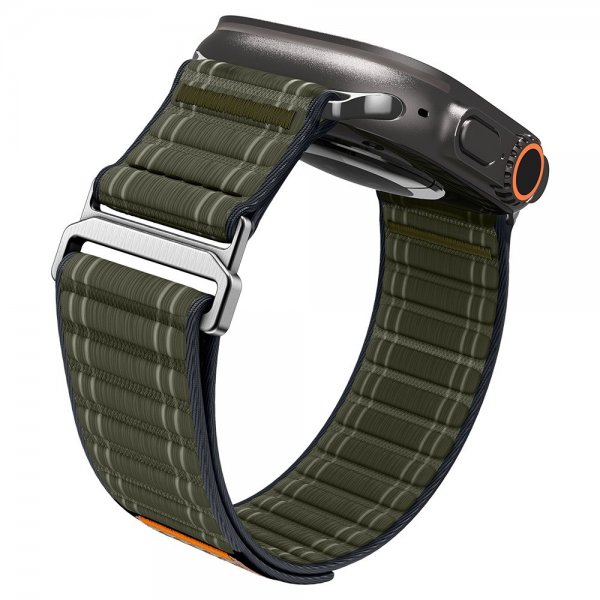 Spigen Apple Watch 44/45/46mm/Ultra 49mm ranneke WBF0 vihreä