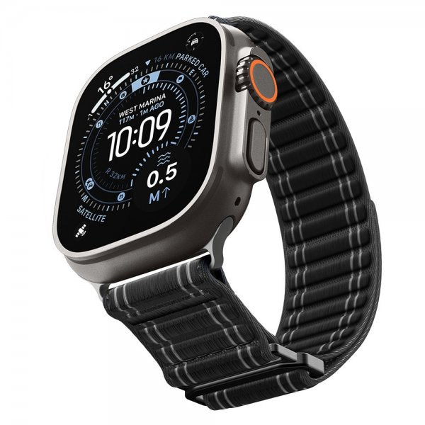 Spigen Apple Watch 44/45/46mm/Ultra 49mm ranneke WBF0 musta