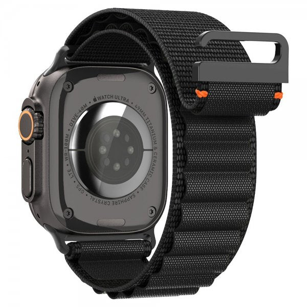 Spigen Apple Watch 44/45/46mm/Ultra 49mm ranneke WBF1 Musta