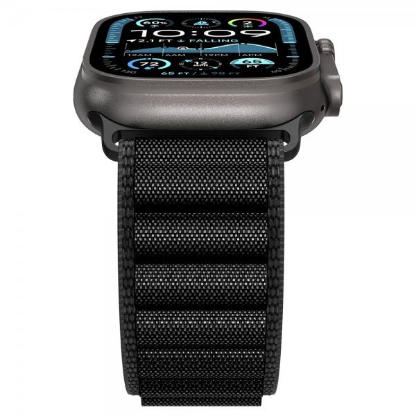 Spigen Apple Watch 44/45/46mm/Ultra 49mm ranneke WBF1 Musta