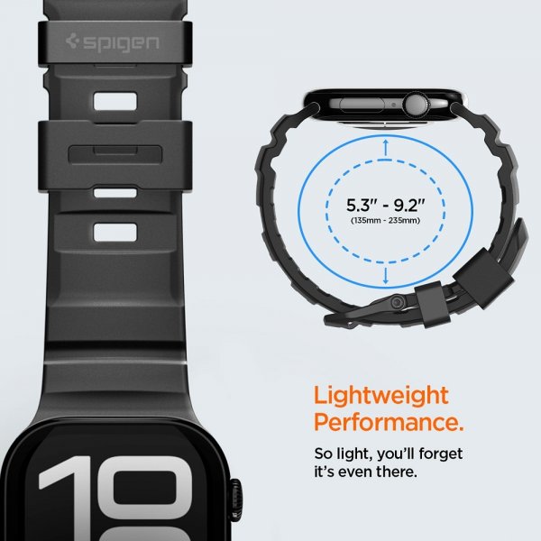 Spigen Apple Watch 44/45/46mm/Ultra 49mm ranneke WBS2, musta