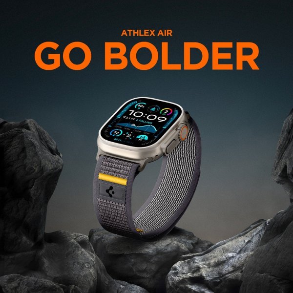 Spigen Apple Watch 44/45/46mm/Ultra 49mm ranneke Athlex Air Active Gray
