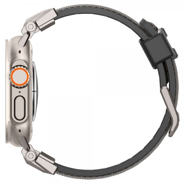 Spigen Apple Watch 44/45/46mm/Ultra 49mm ranneke DuraPro Armor Harmaa