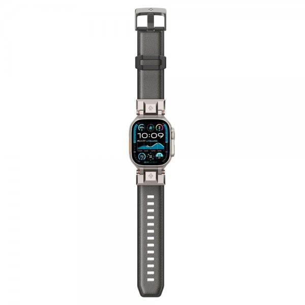 Spigen Apple Watch 44/45/46mm/Ultra 49mm ranneke DuraPro Armor Harmaa