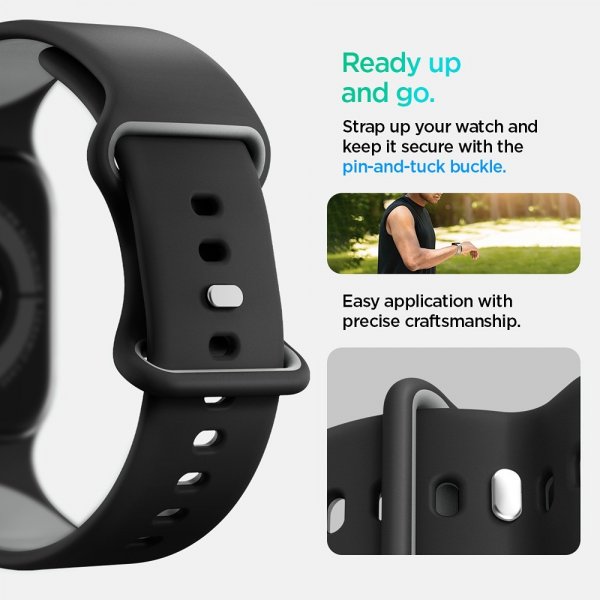 Spigen Apple Watch 44/45/46mm/Ultra 49mm ranneke Nano Pop Black Sesame