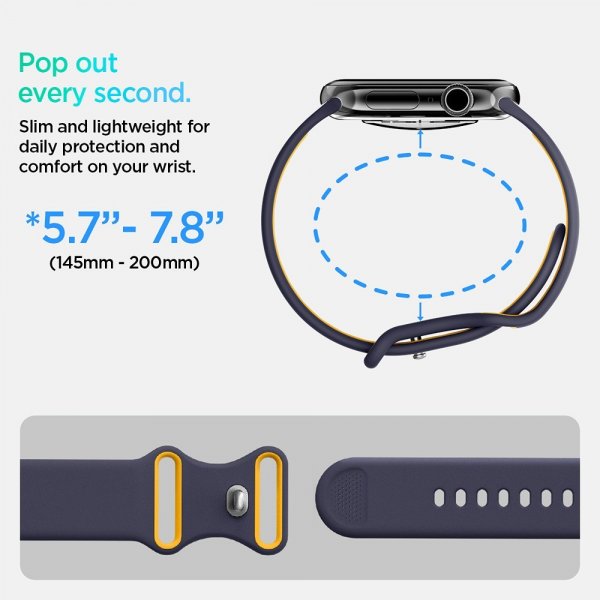 Spigen Apple Watch 44/45/46mm/Ultra 49mm Ranneke Nano Pop Blueberry Navy