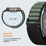 Spigen Apple Watch 44/45/46mm/Ultra 49mm ranneke WBF1 musta vihreä