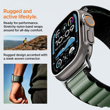 Spigen Apple Watch 44/45/46mm/Ultra 49mm ranneke WBF1 musta vihreä