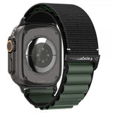 Spigen Apple Watch 44/45/46mm/Ultra 49mm ranneke WBF1 musta vihreä