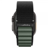 Spigen Apple Watch 44/45/46mm/Ultra 49mm ranneke WBF1 musta vihreä