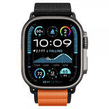 Spigen Apple Watch 44/45/46mm/Ultra 49mm ranneke WBF1 musta oranssi
