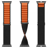 Spigen Apple Watch 44/45/46mm/Ultra 49mm ranneke WBF1 musta oranssi
