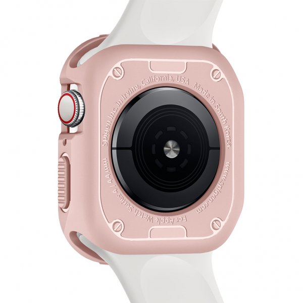 Spigen Apple Watch 44/45mm Suojakuori Rugged Armor Ruusukulta