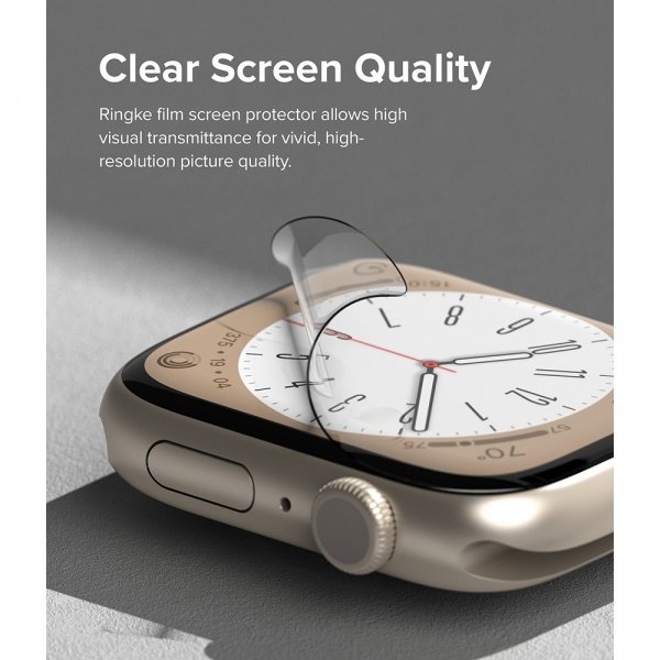 Ringke Apple Watch 44/45 mm näytönsuoja Dual Easy Film 3-pakkaus