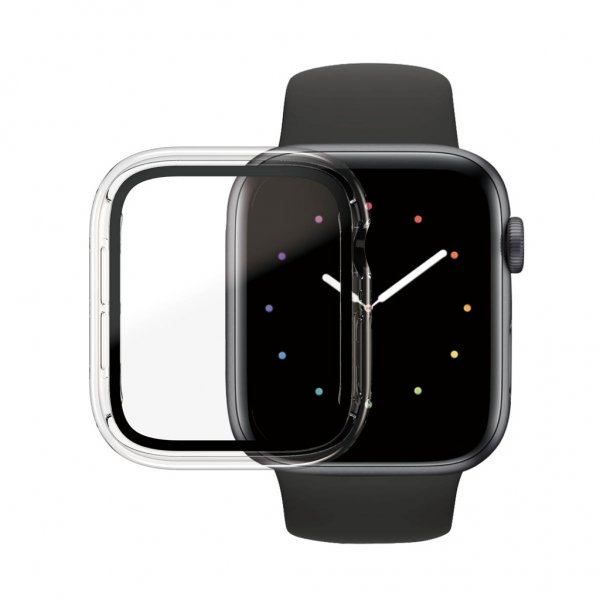 PanzerGlass Apple Watch 44mm (Series 4/5/6/SE) kuori ja näytönsuoja, koko kehon suojaus, kirkas
