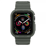 Spigen Apple Watch 44/45mm kuori rannekkeella Rugged Armor Pro Military Green