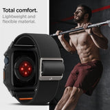 Spigen Apple Watch 45mm ranneke ja kuori Lite Fit Pro Matte Black