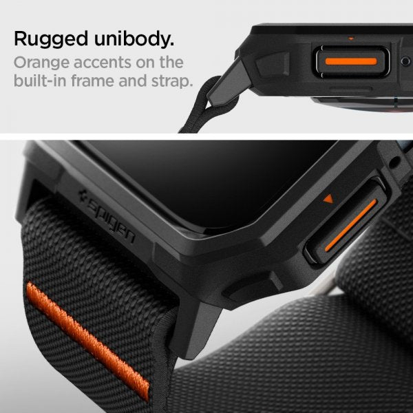 Spigen Apple Watch 45mm ranneke ja kuori Lite Fit Pro Matte Black