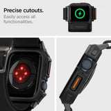 Spigen Apple Watch 45mm ranneke ja kuori Lite Fit Pro Matte Black