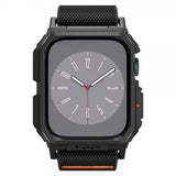 Spigen Apple Watch 45mm ranneke ja kuori Lite Fit Pro Matte Black