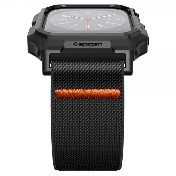 Spigen Apple Watch 45mm ranneke ja kuori Lite Fit Pro Matte Black