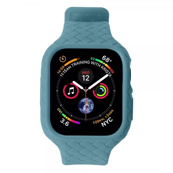 Apple Watch 45mm Ranneke, kudottu, turkoosi