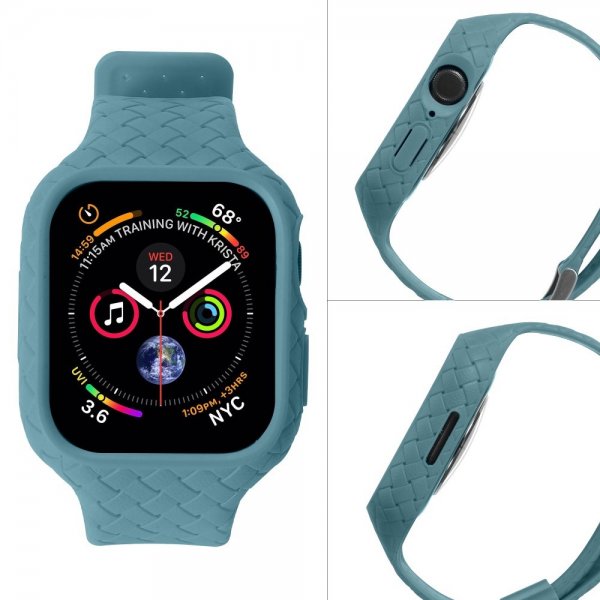 Apple Watch 45mm Ranneke, kudottu, turkoosi
