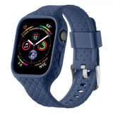 Apple Watch 45mm ranneke, kudottu, tummansininen