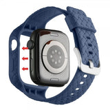 Apple Watch 45mm ranneke, kudottu, tummansininen