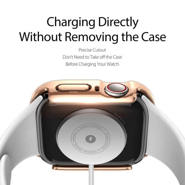 Dux Ducis Apple Watch 45mm Hamo Series -suojakuori, ruusukulta