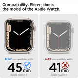Spigen Apple Watch 45 mm kuori ja ranneke Liquid Air Pro, musta