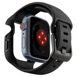 Spigen Apple Watch 45 mm kuori ja ranneke Liquid Air Pro, musta