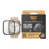 PanzerGlass Apple Watch 45mm Kuori näytönsuojalla Full Body Protector D3O Musta